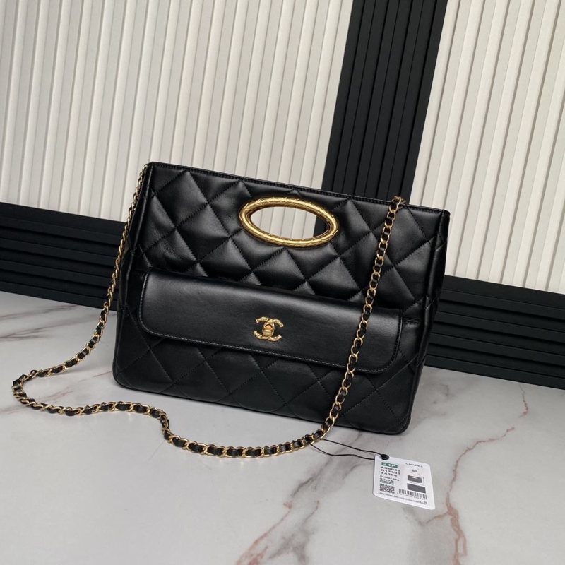 Ch*el top handle bags
